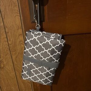Gray Portable Changing Pad